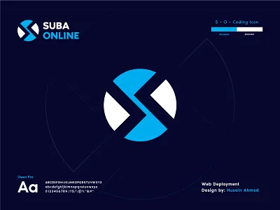 Web Development - Suba Online Logo Design coder coding logo computer software development graphic design lasthusain letter letter os logo logo o letter o logo programmer s letter s logo so coding logo software suba online logo tech technology web development