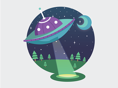 Ufo alien illustration illustrator ufo