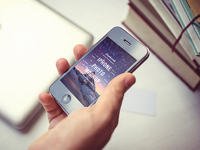 Iphone Photo Mockup app design apps books iphone iphone mockup macbook mockup photo photo mockup psd