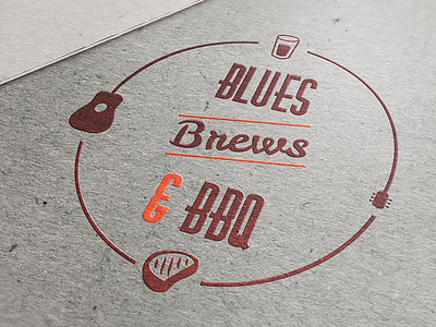 Blue Brews & Bbq Logo bbq blues brews festival logo