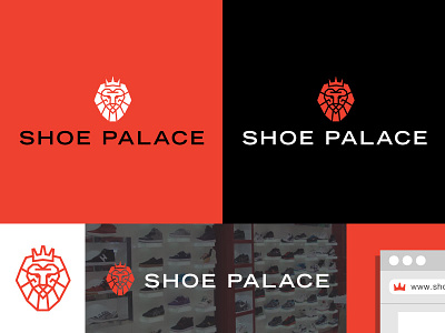 Shoe Palace Logo B apparel athletics branding crown hip hop lion logo sports urban youth