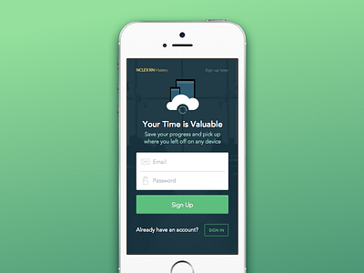 Sign Your Life Away app design form interface ios mobile sign in sketch ui user interface