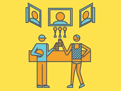 Detail#2 For Pub Front Cover composition geometric illustration vector