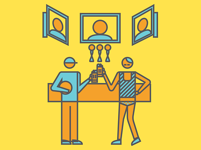 Detail#2 For Pub Front Cover composition geometric illustration vector