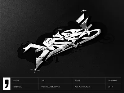 Graffiti Tag - Sketch art graffiti pen sketch spray street streetart tag type typeface typography wacom
