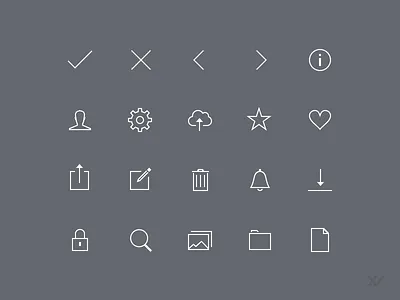 iOS 7 Thin Icons icons iconset ios 7 thin