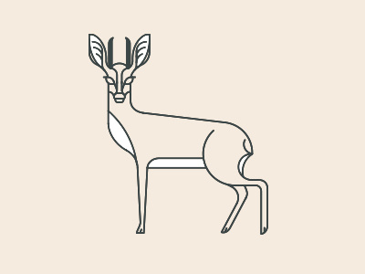 Folklore Icon buk deer horned animal nature steenbok