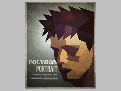 Polygon Portrait Poster abstract geometric geometry polygon portrait poster tutorial