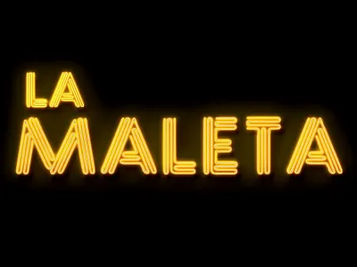 Luis Fonsi - Single album cd design music neon type typography