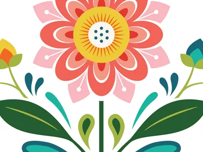 Floral design floral flower illustration