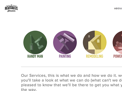 Revitalize colors flat website