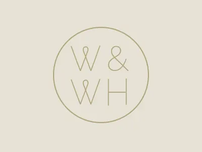 W&WH logo modern typography ww