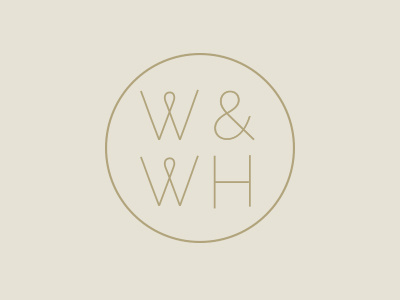 W&WH logo modern typography ww