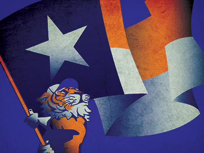 A little more… design flag gameday illustration