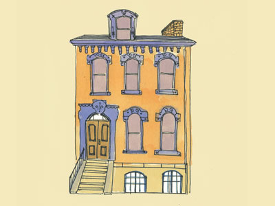 Victorian 4 house illustration victorian