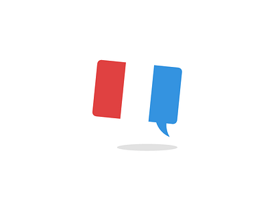 Girlfriend's French Tutoring Logo bubble comment france french tutor