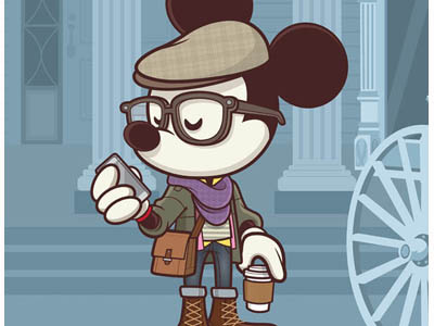 Hipster Haunt disneyland downtown disney hipster haunt hipster mickey jerrod maruyama mickey mouse wonderground gallery