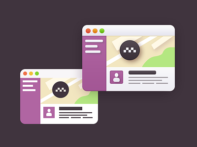 Taxi dashboard icon browser dashboard map taxi ui web