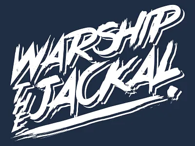 Warship the Jackal band lettering logo