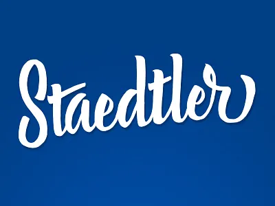 Staedtler Brush Pen auto traced brush script lettering type typography