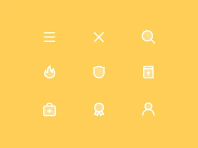 CRC Icons award bible chaplain doctor fire icons medical police profile ribbon search shield