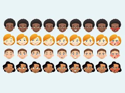 Barista Blitz Customers character game art illustration