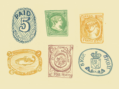 Stamps illustration stamp stamps vintage