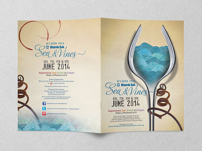 Sea & Vines Festival 2014 Guide brochure design