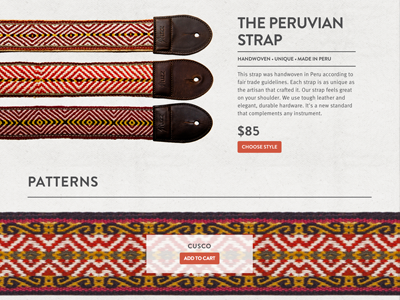 Original Fuzz Storefront cart checkout guitar pattern product ui