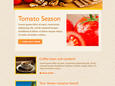 SendGrid Email Detail borders email feminine newsletter template