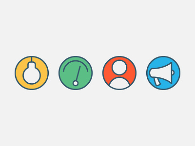 iconsset bulb campaign dashboard design icon iconset lamp smart user