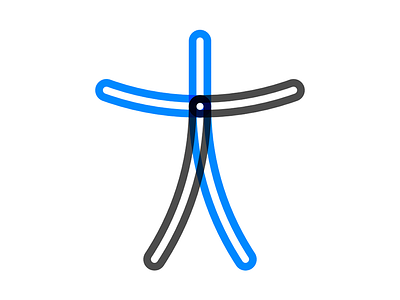 Vitruvian Man clubfitt construction fitness logo modular system vitruvian man