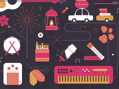 Calendar desktop calendar festival illustration vector