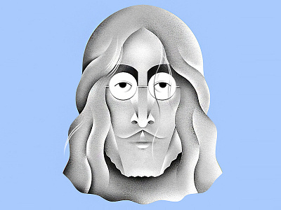 The Crazy Ones (3) beatles grain illustration john lennon music portrait the beatles the crazy ones