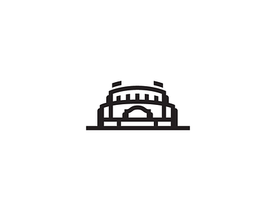 Wrigley Field chicago cubs icon illustration monoweight wrigley field
