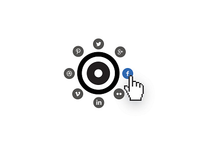 Social symbol in action icon logo social social media symbol