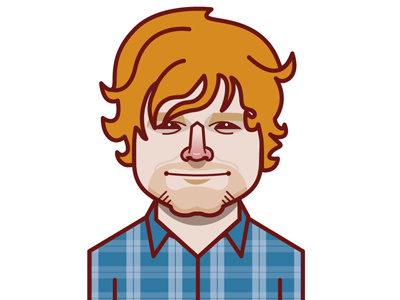 Ed Sheeran development album ed sheeran illustration multiply music portrait