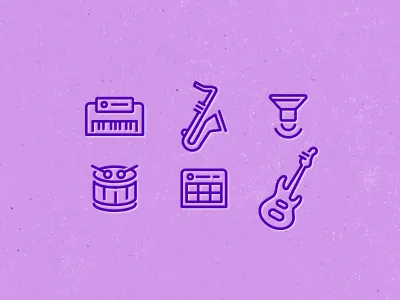 Beatwave app. icons beatwave graphic design icons illustrator line lineart unipen vector