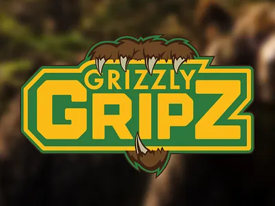 Grizzly Gripz Logo Final bear claw forest grips gripz grizzly trees woods