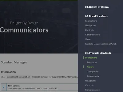 Side Navigation infusionsoft menu navigation side menu ui
