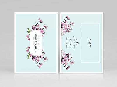 FOR SALE! Wedding Invitation Template Vol-2 floral hipster invitation template wedding