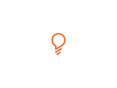 Icon icon light bulb logo logodesign luke lukedesign mark speech bubble symbol