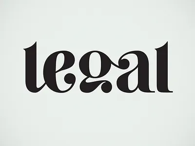 Lacuna Legal Logo detail design font lettering logo logo type type design