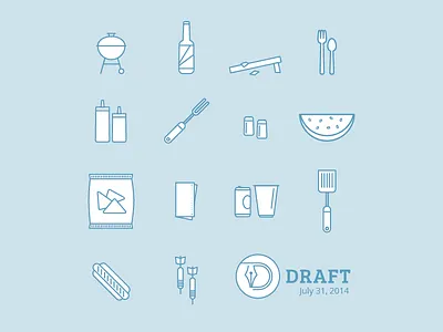 Draft BBQ Meetup bbq design group draft icon iconset meetup utah