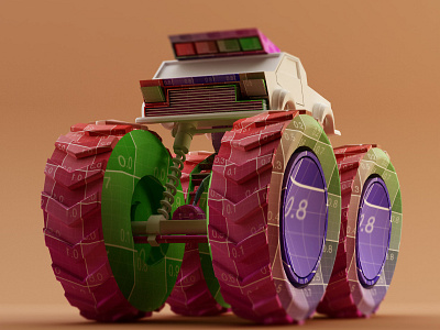 Monster Truck UV 01 bodypaint c4d cinema 4d