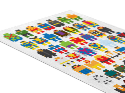 Mini Pixels 90s anime color heroes icon mini pixel project tiny