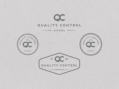 Quality Control - Apparel badge badges identity logo qc quality control stamp