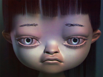 Queenie 3d illustration character design designer toy monster toy design vinyl toy