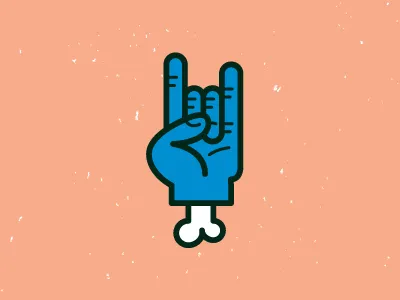 Good times above all bold color hand hello illustration illustrator metal rock