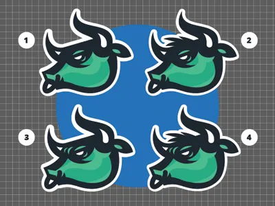 Opinion time... animal bull logo sports vector